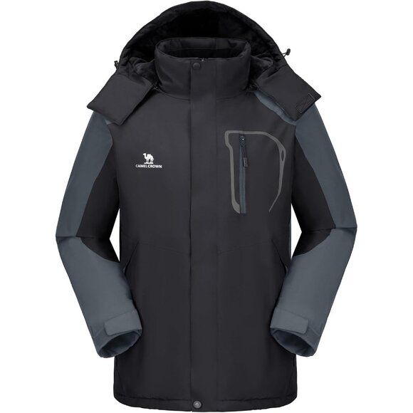 Men's Ski Snow Jacket Waterproof Winter Snow Coat Windproof Warm Fleece Lining H - Picture 2 of 7